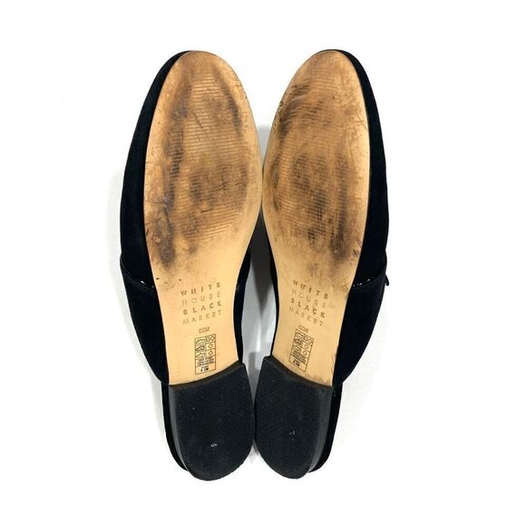 WHBM Embroidered Leather ‘Minny’ Mule Slides - Picture 8 of 8